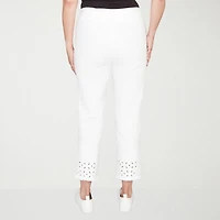 Alfred Dunner Mykonos Womens Straight Mid Rise Pull-On Pant