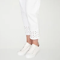 Alfred Dunner Mykonos Womens Straight Mid Rise Pull-On Pant