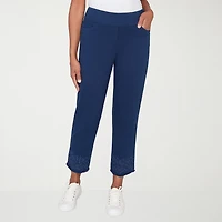 Alfred Dunner Mykonos Womens Straight Mid Rise Pull-On Pant