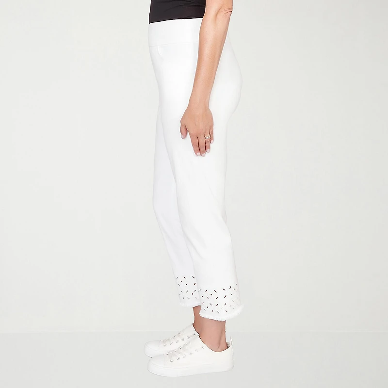 Alfred Dunner Mykonos Womens Straight Mid Rise Pull-On Pant