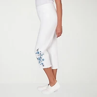 Alfred Dunner Mykonos Womens Straight Mid Rise Capri Pant