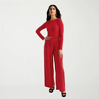 Bold Elements Womens Wide Leg Pleated Pant
