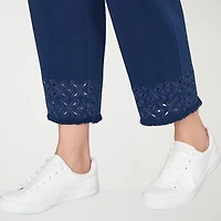 Alfred Dunner Mykonos Womens Plus Straight Mid Rise Pull-On Pant