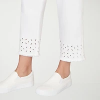 Alfred Dunner Mykonos Womens Plus Straight Mid Rise Pull-On Pant