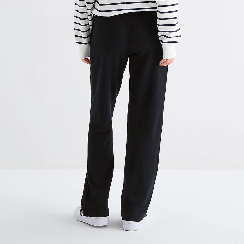 Arizona Womens Juniors Flare Mid Rise Sweatpant