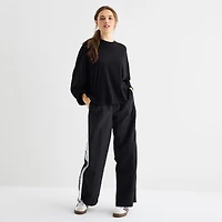 Forever 21 Womens Juniors Crew Neck Long Sleeve T-Shirt