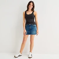 Arizona So Smooth Womens Juniors Scoop Neck Sleeveless Tank Top