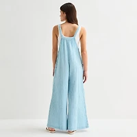 Arizona Sleeveless Womens Overalls Juniors