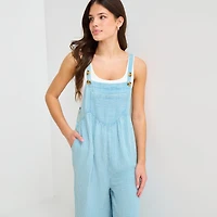 Arizona Sleeveless Womens Overalls Juniors