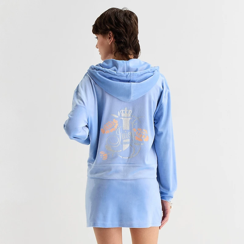 Juicy By Couture Womens Juniors Long Sleeve Hoodie