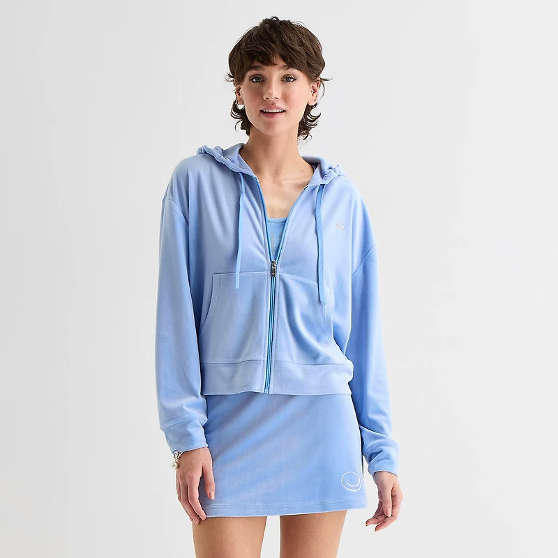 Juicy By Couture Womens Juniors Long Sleeve Hoodie