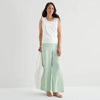 Liz Claiborne Womens Crew Neck Sleeveless Pullover Sweater