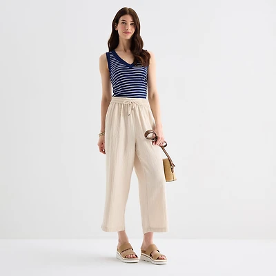 St. John's Bay Womens Straight Cropped Pant