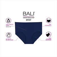 Bali Comfort Revolution® Womens Seamless Cooling Brief Panty 803j