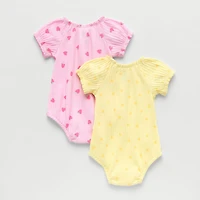 Okie Dokie Baby Girls Short Sleeve 2-pc. Romper