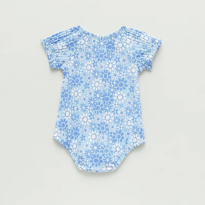 Okie Dokie Baby Girls Short Sleeve Romper
