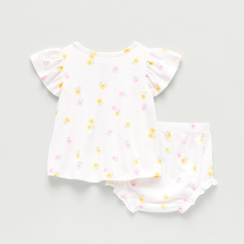 Okie Dokie Baby Girls Flutter 2-pc. Dress Set