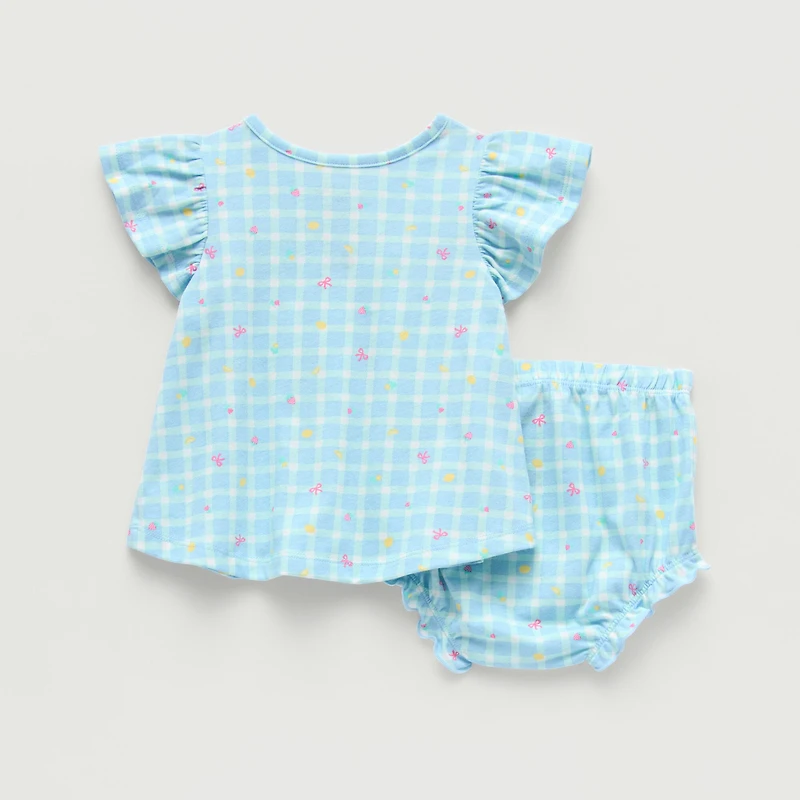 Okie Dokie Baby Girls Flutter 2-pc. Dress Set