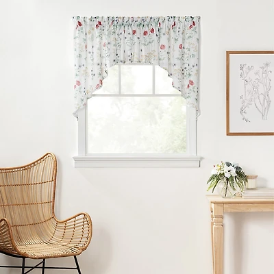 Martha Stewart Garden Rod Pocket Swag Valance