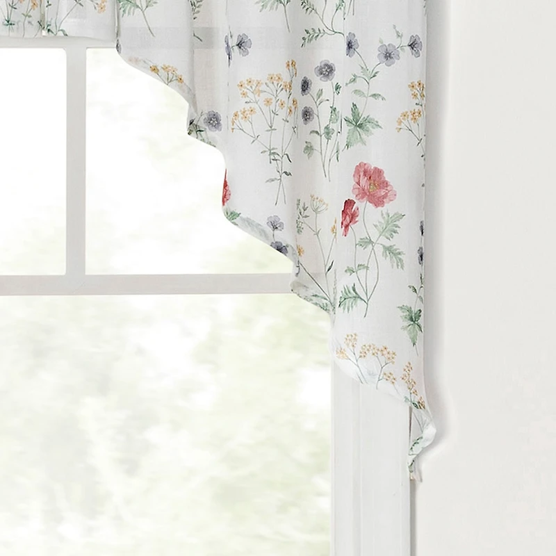 Martha Stewart Garden Rod Pocket Swag Valance