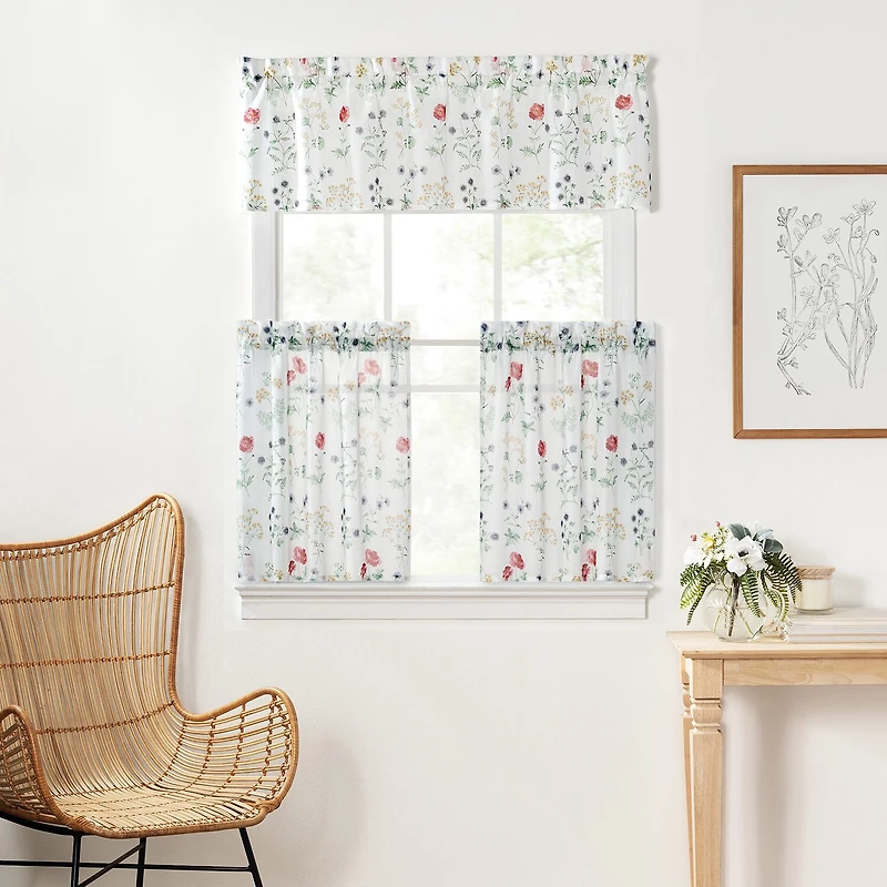 Martha Stewart Garden Rod Pocket Tailored Valance