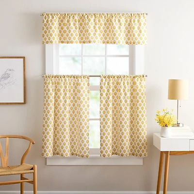 CHF Kiara 3-pc. Rod Pocket Window Tier