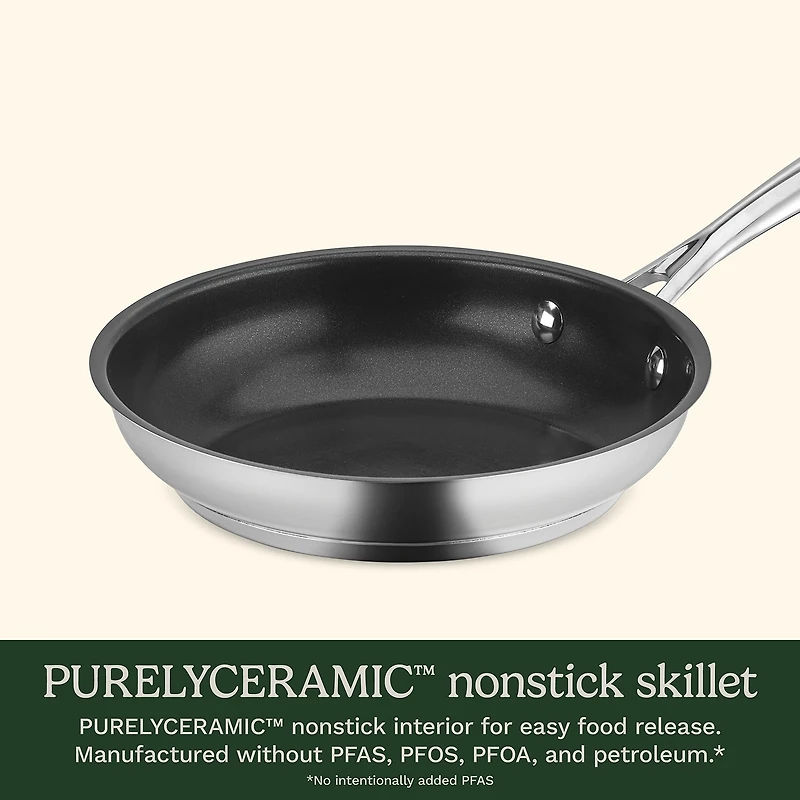 Cuisinart Stainless Steel 2-pc. Skillets Set