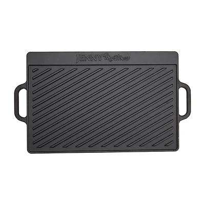 Jenny Martinez Cast Iron 18"X12" Reversible Grill Pan
