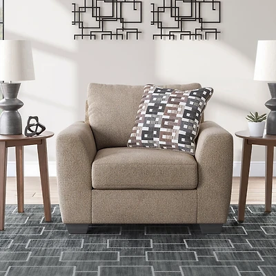 Signature Design by Ashley® Triston-Peaks Upholstered Oversized Armchair