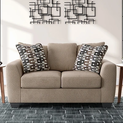 Signature Design by Ashley® Triston-Peaks Track-Arm Upholstered Loveseat