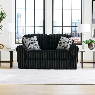 Signature Design by Ashley® Midnight-Madness Track-Arm Upholstered Loveseat