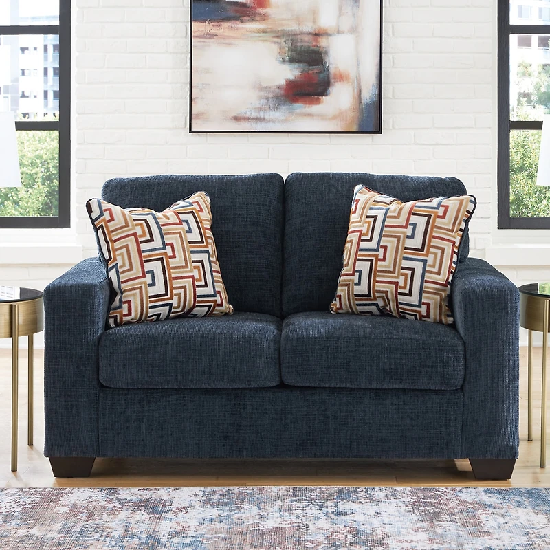 Signature Design by Ashley® Aviemore Track-Arm Upholstered Loveseat
