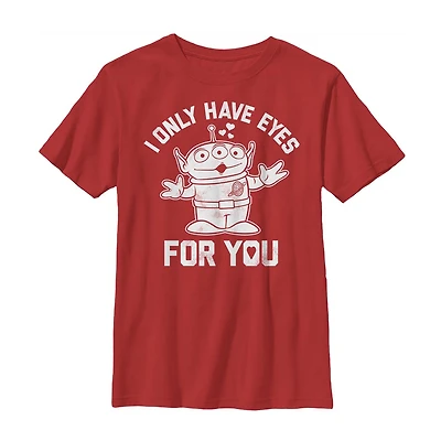 Disney Collection Little & Big Kid Boys Crew Neck Short Sleeve Regular Fit Toy Story Graphic T-Shirt