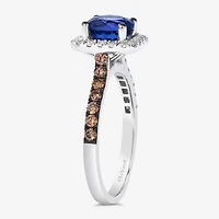 Le Vian® Grand Sample Sale™ Ring featuring 1 1/5 CT. Blueberry Tanzanite® 1/4 CT. Chocolate Diamonds® 1/5 CT. Nude Diamonds™ set in 14K Vanilla Gold®