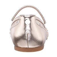 I. Miller Mercedes Little & Big Kid Girls Round Closed Toe Ballet Flats