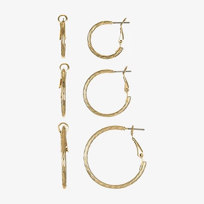 Liz Claiborne Womens Hypoallergenic 3 Pair Earring Set