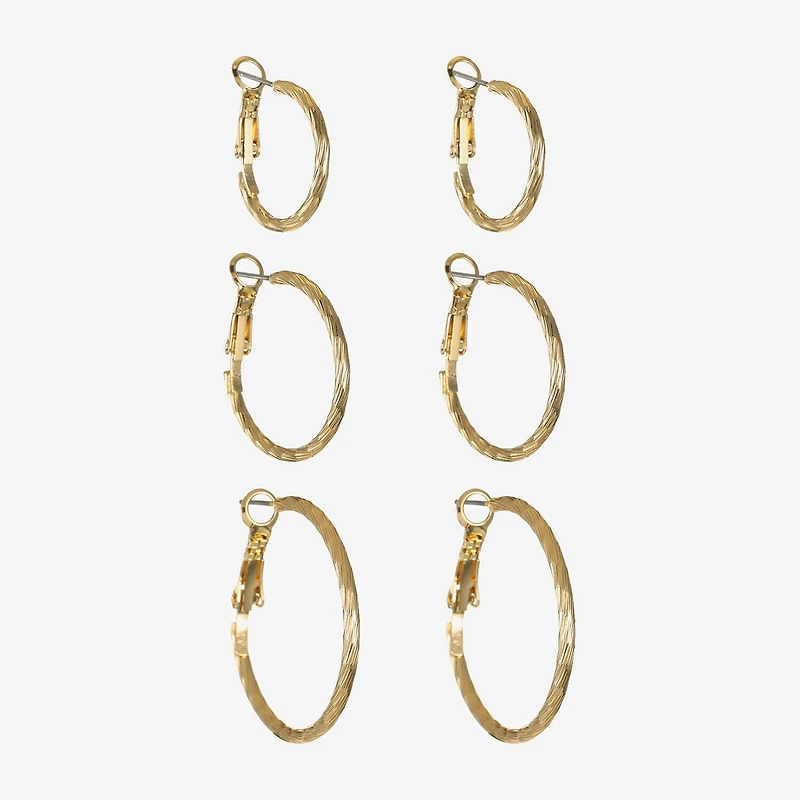 Liz Claiborne Womens Hypoallergenic 3 Pair Earring Set