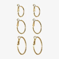 Liz Claiborne Womens Hypoallergenic 3 Pair Earring Set