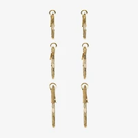 Liz Claiborne Womens Hypoallergenic 3 Pair Earring Set