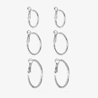 Liz Claiborne Womens Hypoallergenic 3 Pair Earring Set