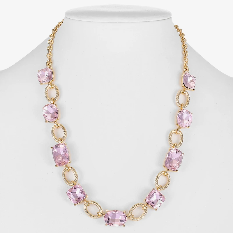 Monet Jewelry Rope Twist Link Womens 17 Inch Collar Necklace