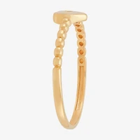 Gold Addiction Womens 10K Heart Round Band