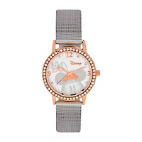 Disney Minnie Mouse Two-Tone Mesh Band Watch