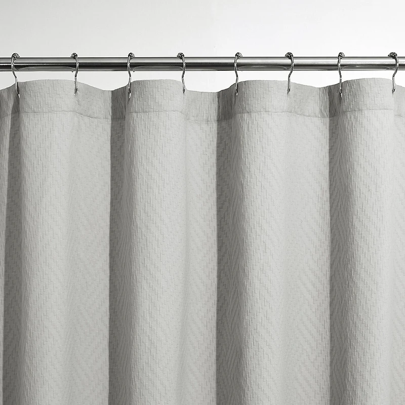 Fieldcrest Luxury Basketweave Matelasse Shower Curtain