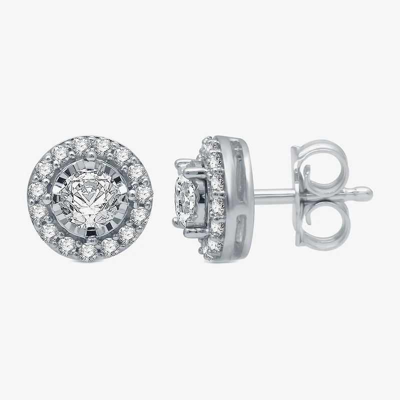 5/8 CT. T.W. Natural White Diamond 10K Gold Stud Earrings