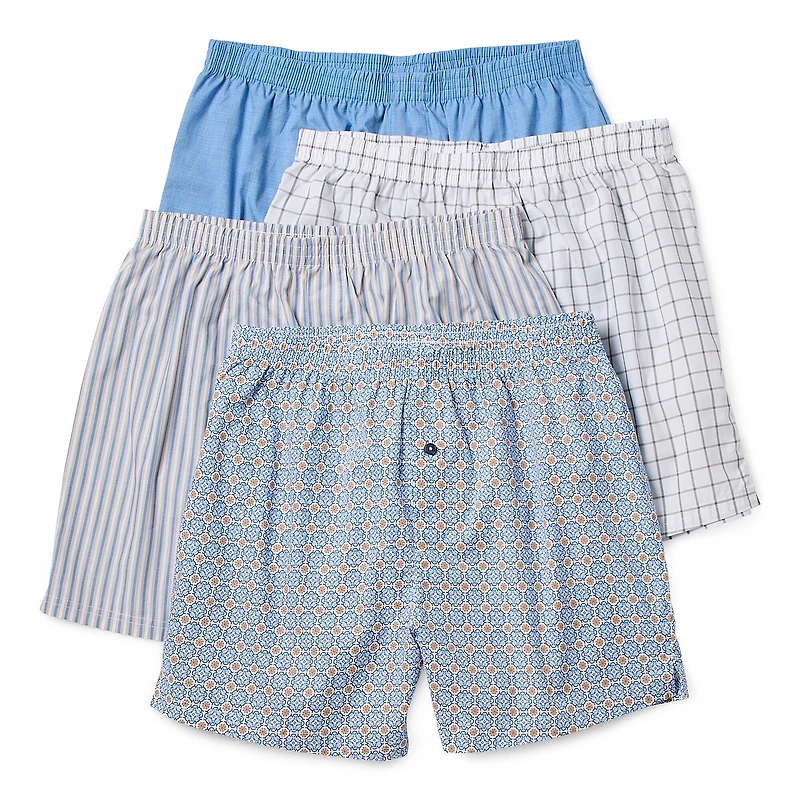 Stafford Woven Mens 4 Pack Boxers 305919