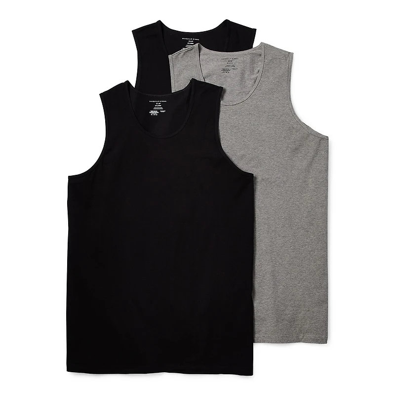Shaquille O'Neal XLG™ Activated Cooling Mens Round Neck Sleeveless 3 Pack Big Tank