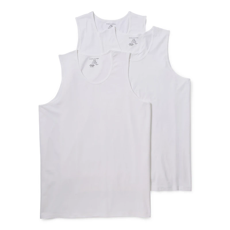 Shaquille O'Neal XLG™ Activated Cooling Mens Round Neck Sleeveless 3 Pack Big Tank