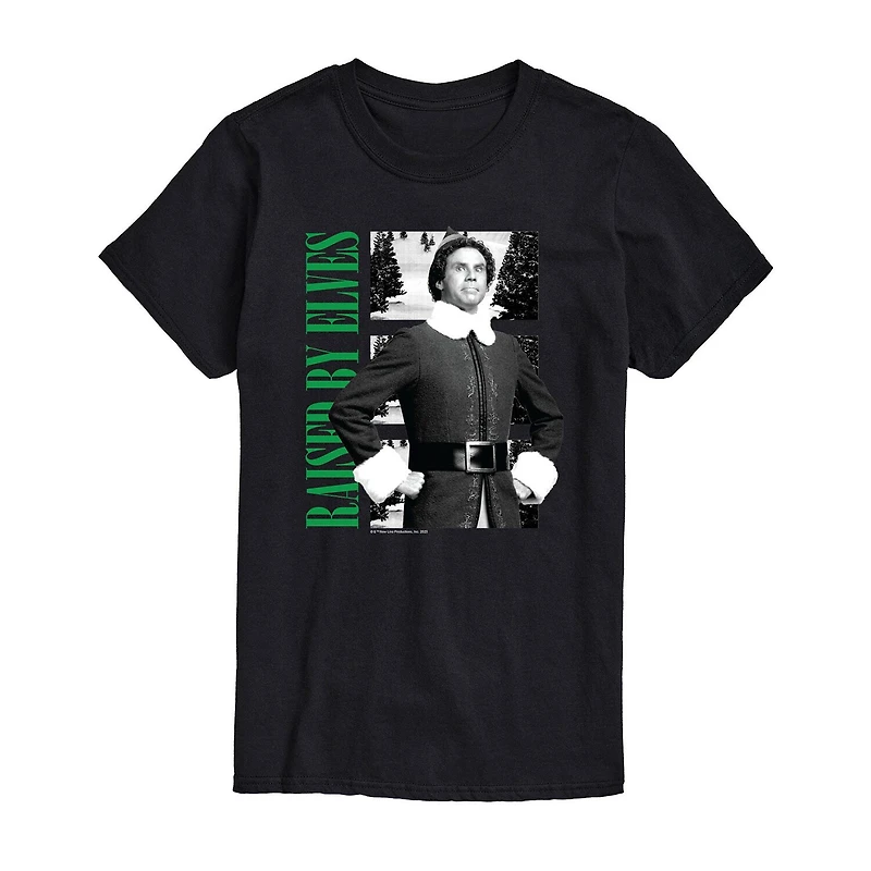 Mens Short Sleeve Elf Graphic T-Shirt