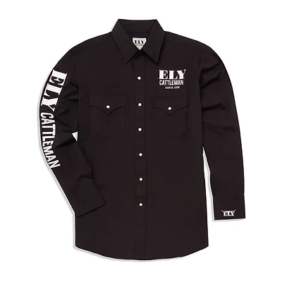 Ely Cattleman Rodeo Mens Long Sleeve Western Shirt